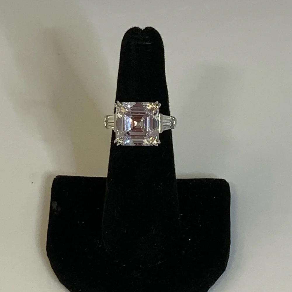 5ct Asscher Cut Ring - Picture 12 of 16